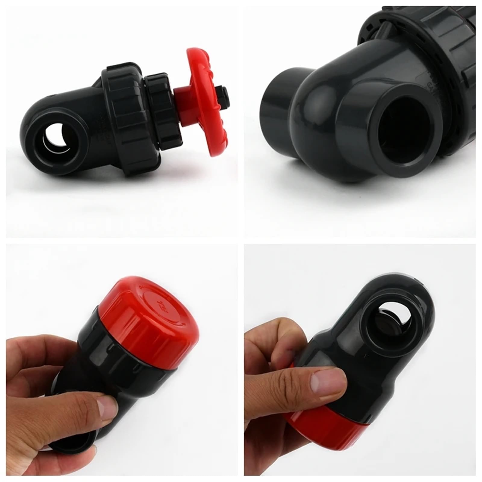 Válvula de compuerta UPVC, 20/25/32/40/50/63mm, accesorios for riego jardín, Control flujo precisión, válvula esclusa PVC Para Control Del Flujo Del Riego