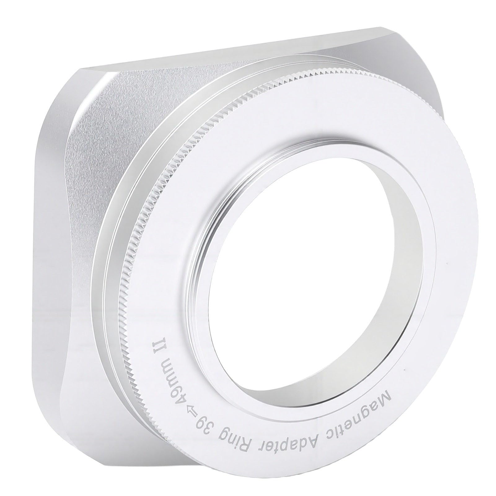 Luocute Paraluce Quadrato per X100VI, Lega di Alluminio da 39 Mm (SILVER) | Struttura in Metallo di Grado Aerospaziale, Adattatore per Filtro Magnetico, Schermatura da Abbagliamento e Polvere