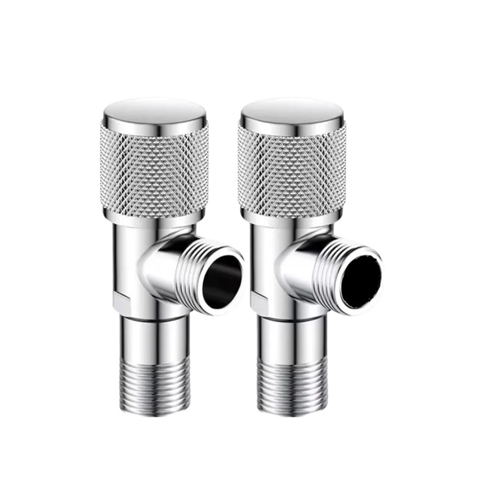 Bvhisehp Chrome 2 Gun Grey Anti Backflow Angle Valve Check Valve Wall Mounted Water Stop Valve For Bathroom Bidet