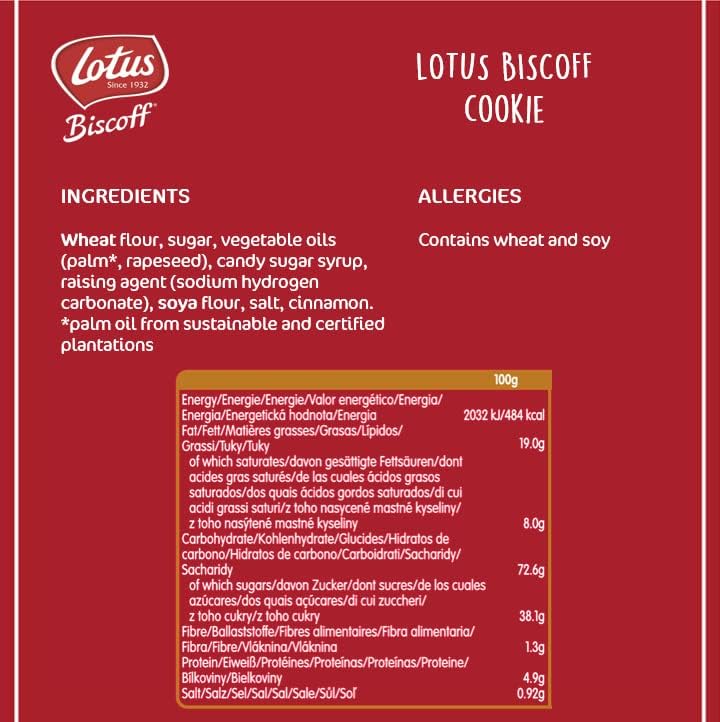Lotus Biscoff Crumble - Crushed Biscoff Biscuits - Biscuit Crumb - Perfect for Baking (750g bag)