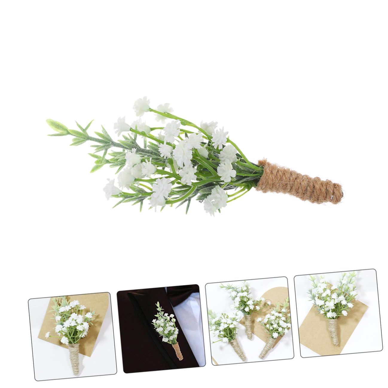 10 Stück Herren Boutonnières aus Pp mit Sicherem Stecknadel Design und Formbeständigkeit für Hochzeitsdekoration und Geschäftliche Feierlichkeiten