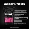 ESN Designer Whey Protein Powder Strawberry 1 kg up to 23 g of protein per serving ideal for building and maintaining muscle - made in Germany