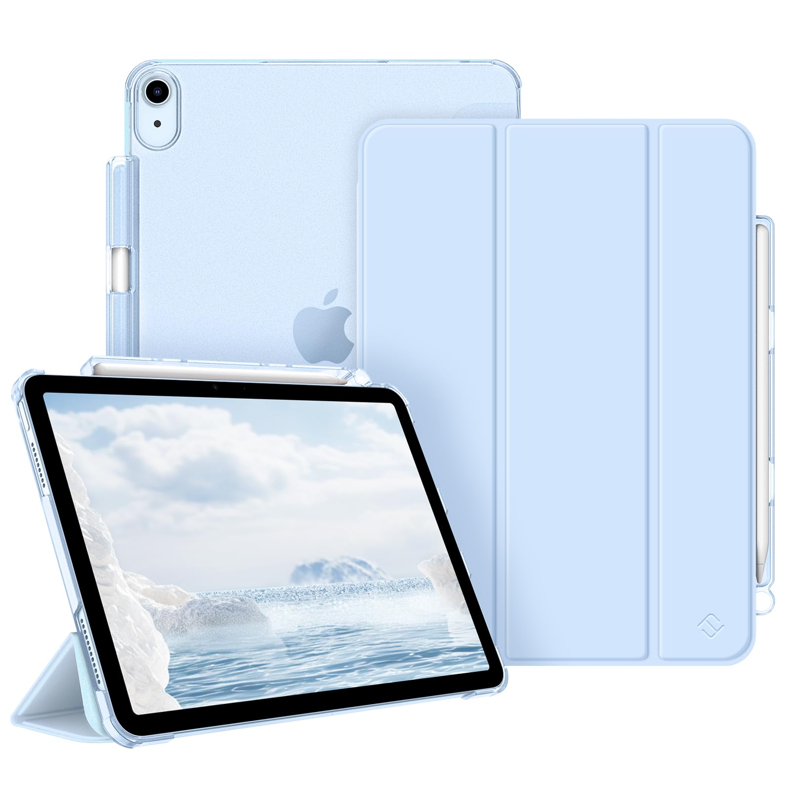 Coque Dure FINTIE Pour IPad Air 11" M3/M2 (2025/2024) Et IPad Air 10.9" 5e/4e Génération - Vert Pastel