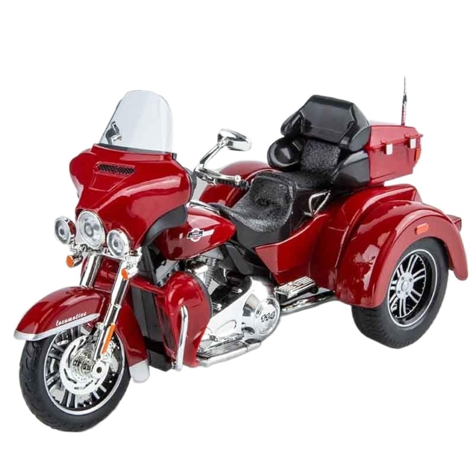 NFHGODLW For Harley For Davidson Luxury Tricycle Alloy Diecast Model Motorcycle Sound 1:9
