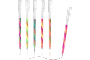 6pcs Tutti Frutti Gel Pens, Rainbow Gel Pens Refill, Magic Color Changing...