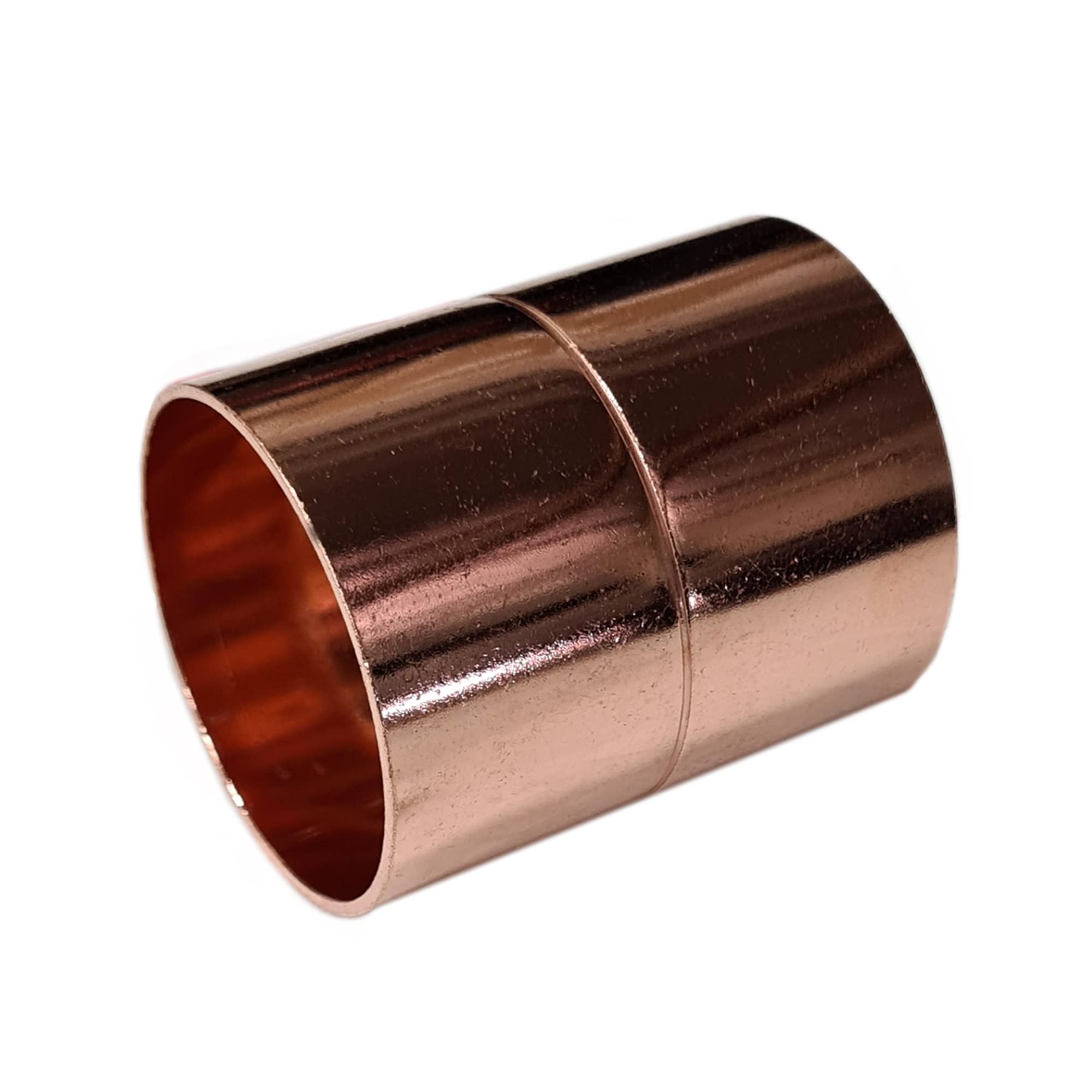 PAKA TOOLS4 inch Wrot Copper Pipe Coupling with Rolled Stop, life time warranty