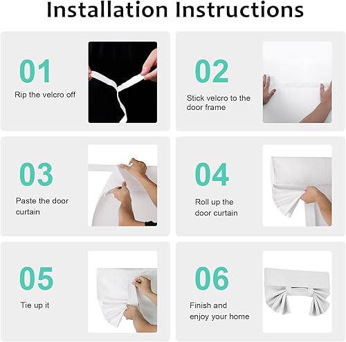 Miniatura 2 de Cortinas pequeñas para puerta francesa con tacto sedoso, aislamiento térmico, reducción de ruido, cortinas opacas para puerta de vidrio y oficina