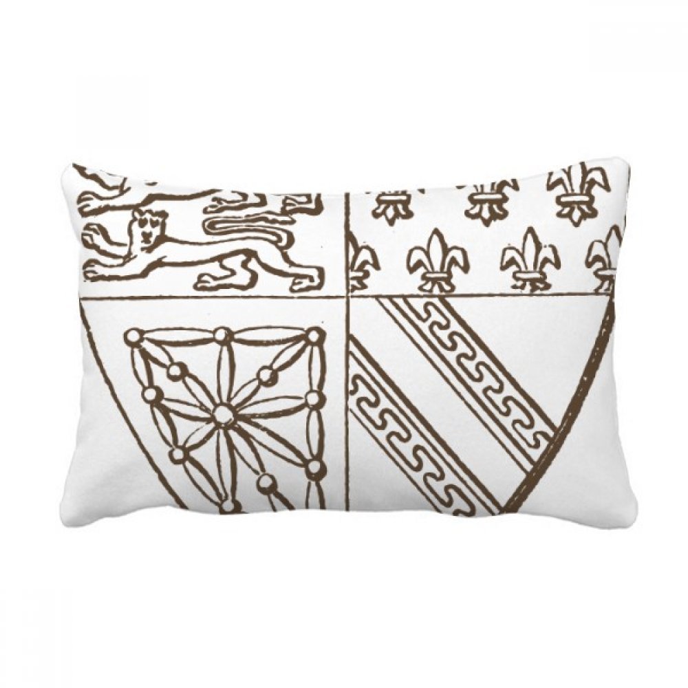 Coussin de soutien lombaire lion noir et blanc contre le mal de dos sur le canapé
