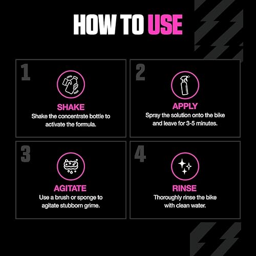 Miniatura 5 de Muc Off 664US Nano-Tech Limpiador de motocicleta, 1 litro, spray de limpieza biodegradable de acción rápida, seguro en todas las superficies y todo