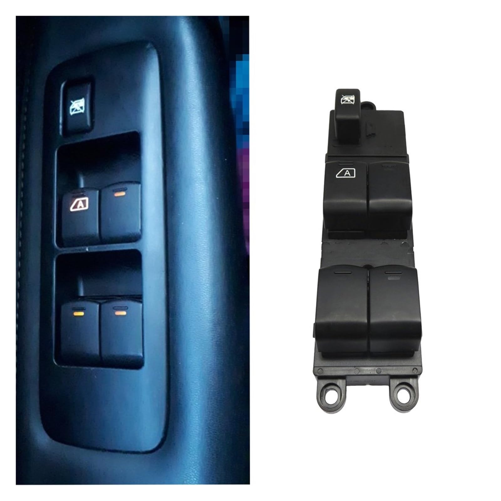 Interruptor De Botón Para Automóvil Nissan - Compatible Con Note, Navara, Pathfinder, Qashqai | Número 25401BB60B, 16 Polos, Color Negro