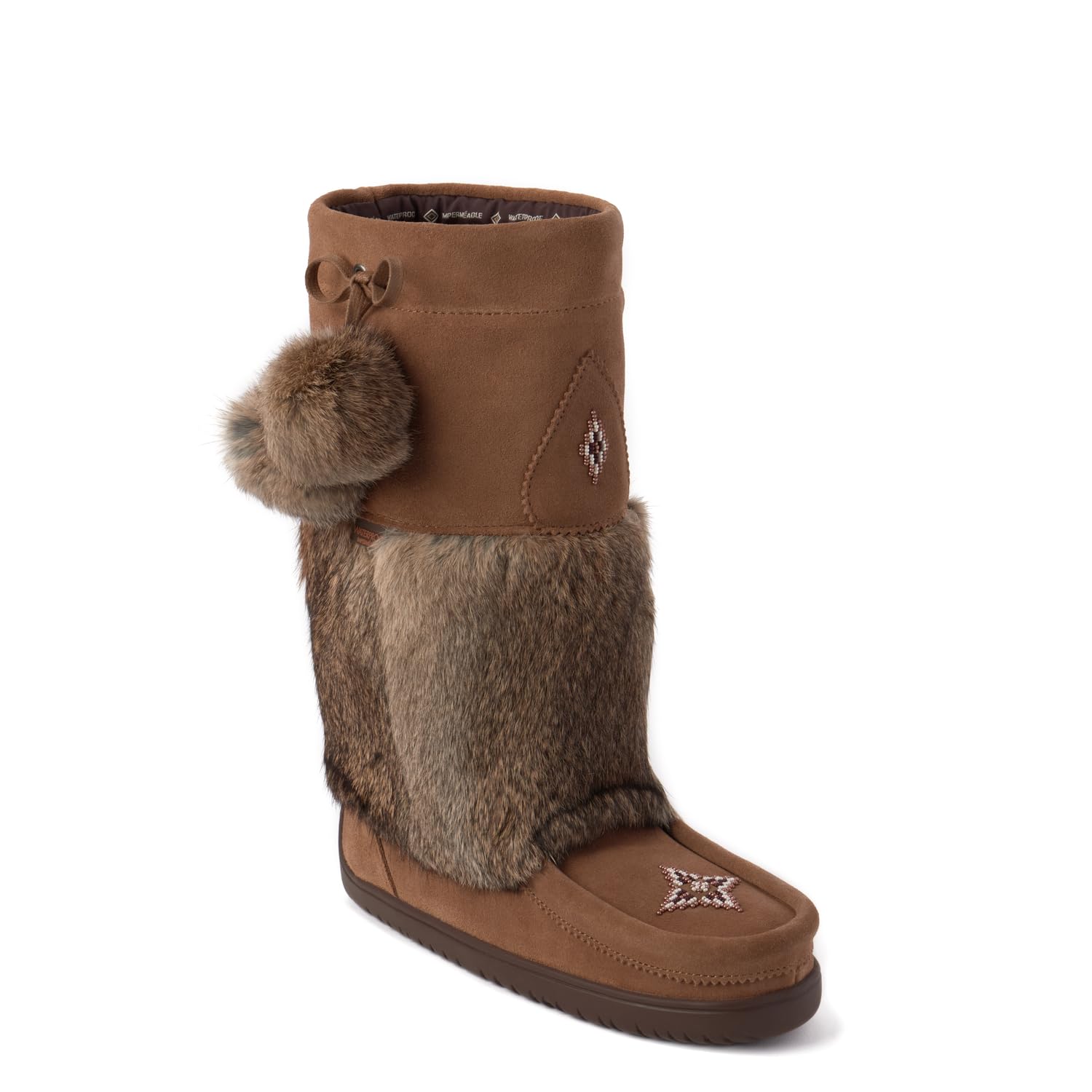 Manitobah Waterproof Snowy Owl Mukluk - Winter Boots, -32C Rated, Suede Leather