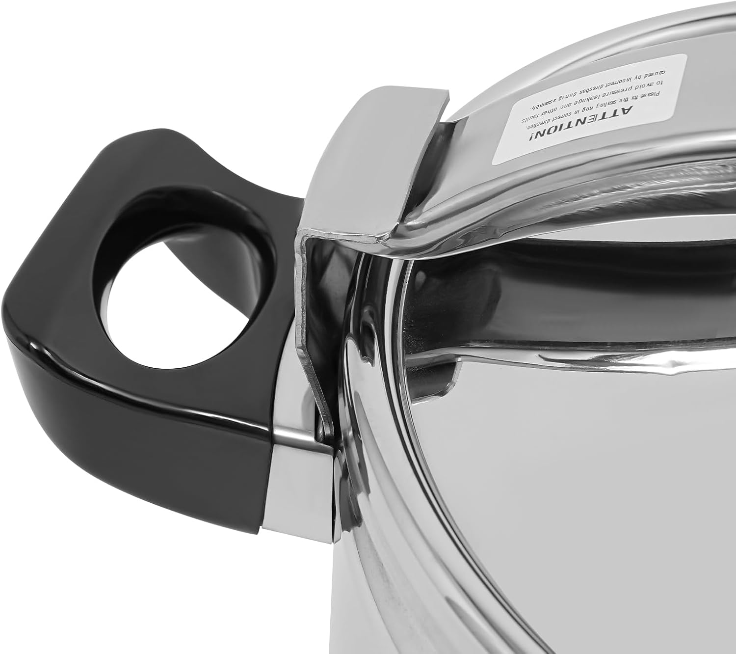 Stovetop Pressure Cooker Stainless Steel 9.51Qt Mini Pressure Cooker Compatible with Electric, Ceramic, or Halogen Stoves Instant Pot, Secure Locking System (Stainless Steel-9.51Qt)