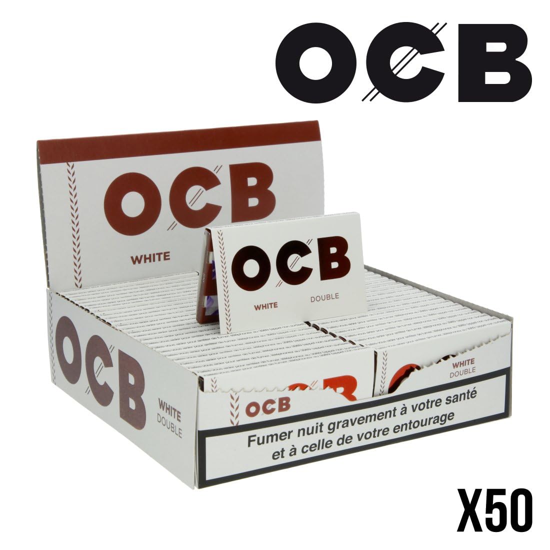 papier à rouler ocb blanc x50