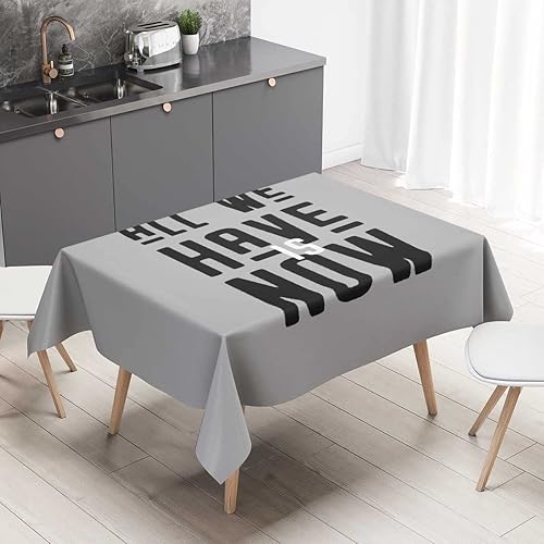 Miniatura 1 de Camisa Imprimir Diseño Plantilla Todo Lo Que Tenemos Es Ahora Vector Mantel Redondo para Mesa De 4 Sillas Pequeña Mesa De Picnic A Prueba De Aceite