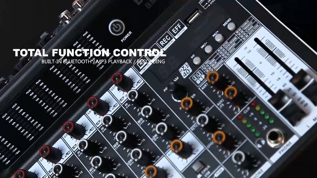 Amazon.com: BOMGE Professional audio mixer 6 Channel Mixing