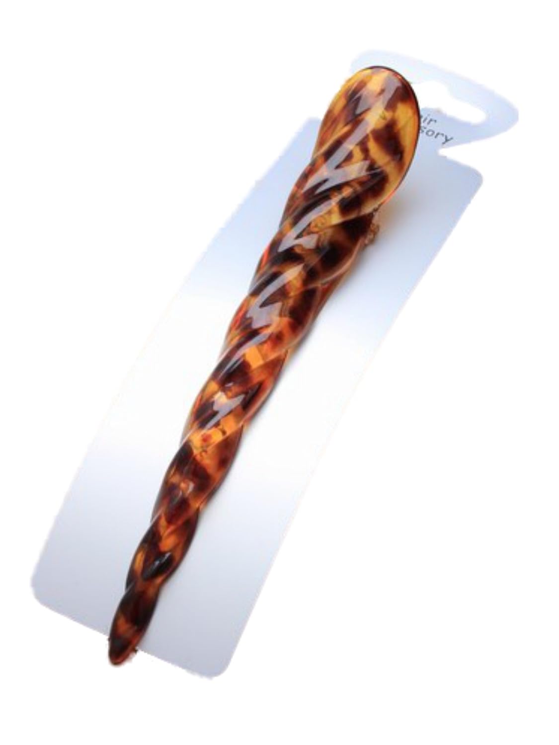 Tort Barley Twist Design Plastic Hair Beak Concorde Clip Slide 14cm (5.5") by Pritties Accessories