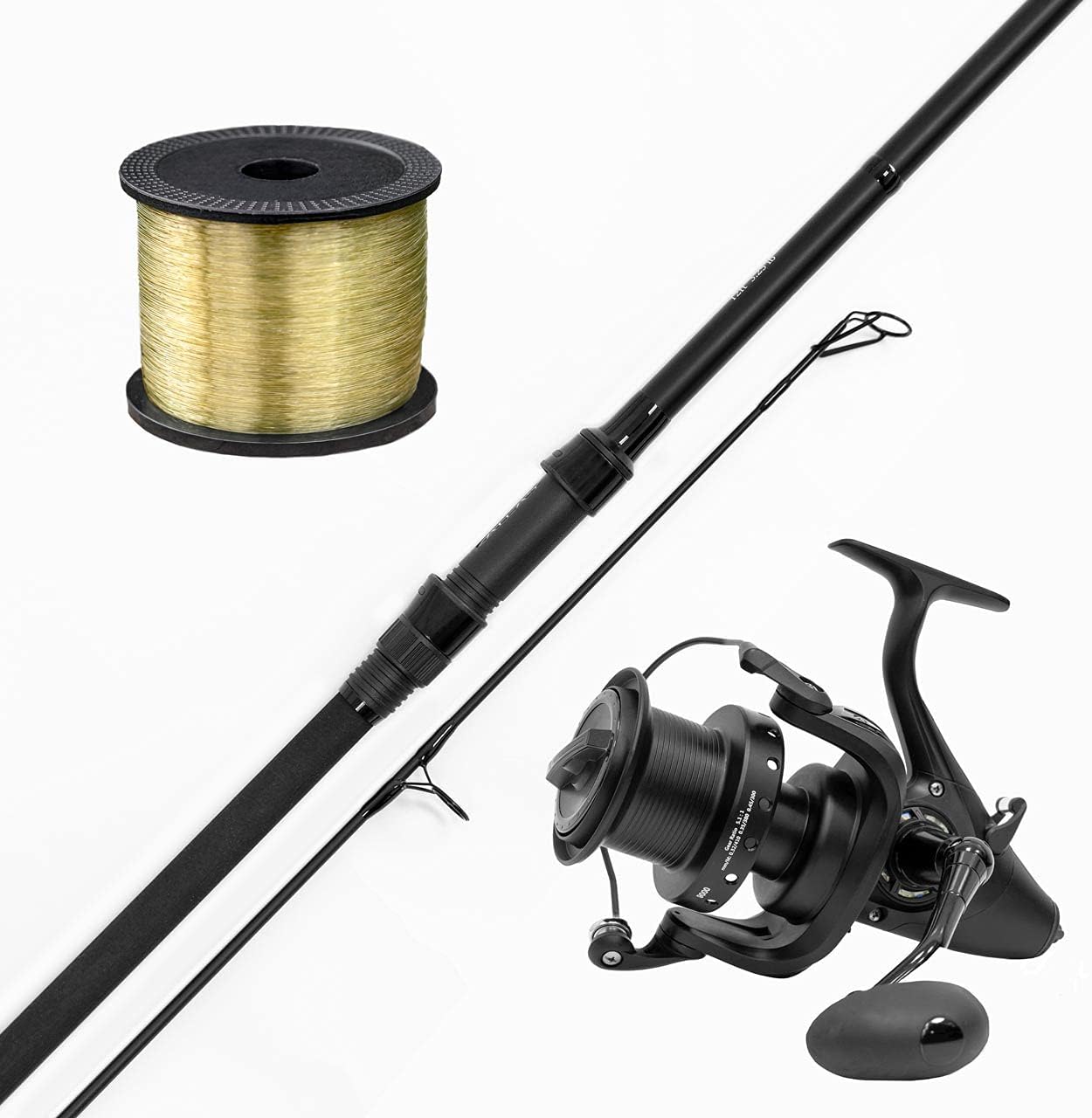 ATLAS Fishing Rod, Reel and Line Combo Set [3 Rod Lengths] - Carp Fishing Rod, Reel and Line Set