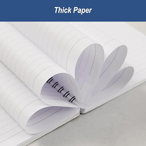 Miniatura 3 de Urneeds Cuaderno de espiral, paquete de 4 cuadernos en espiral, 5.6 x 8.25 pulgadas, 80 hojas160 páginas por cuaderno, cuaderno en espiral con