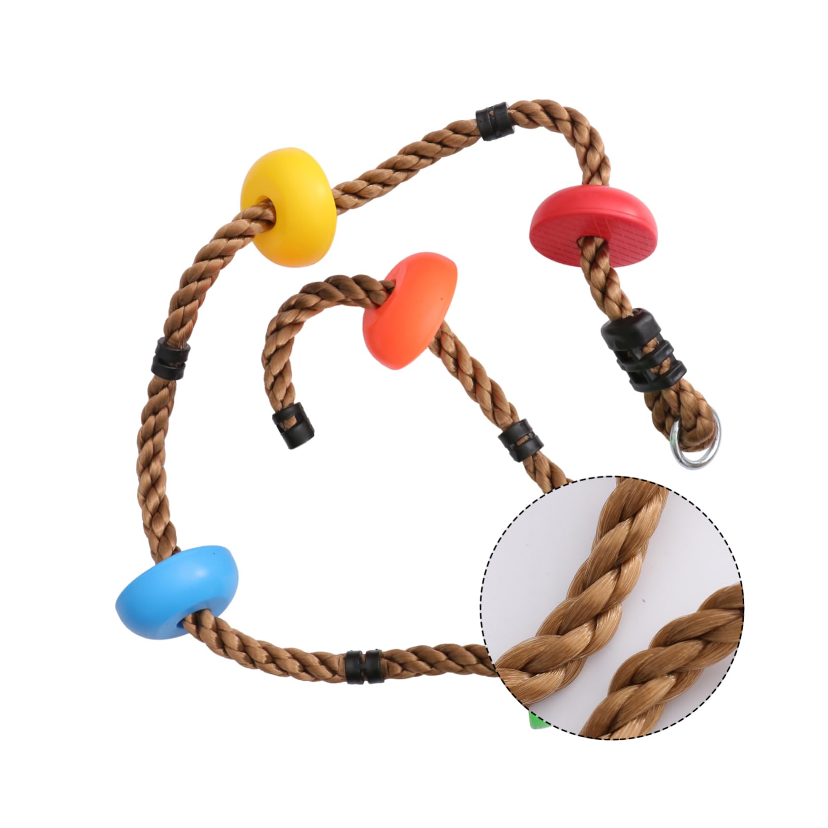 ORFOFE 1Pc Heavy Duty Climbing Rope Swing for Fun Outdoor Disc for Climbing and Swinging for Kindergarten Play and Exercise Random Color