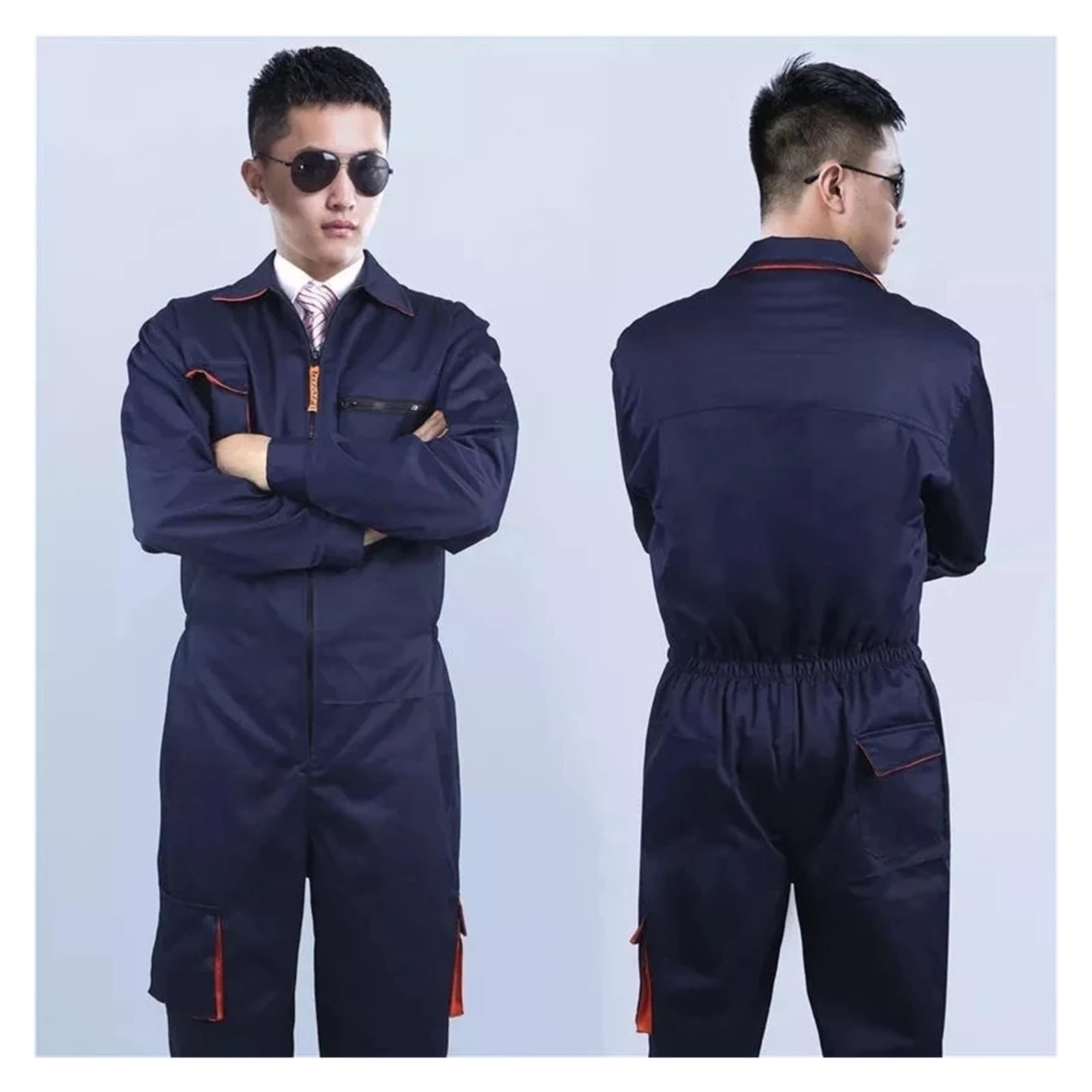 Tute da saldatura, Tute da lavoro, tute, saldatura, officina di riparazione auto, meccanico, abbigliamento taglie forti(Blauw,Medium)