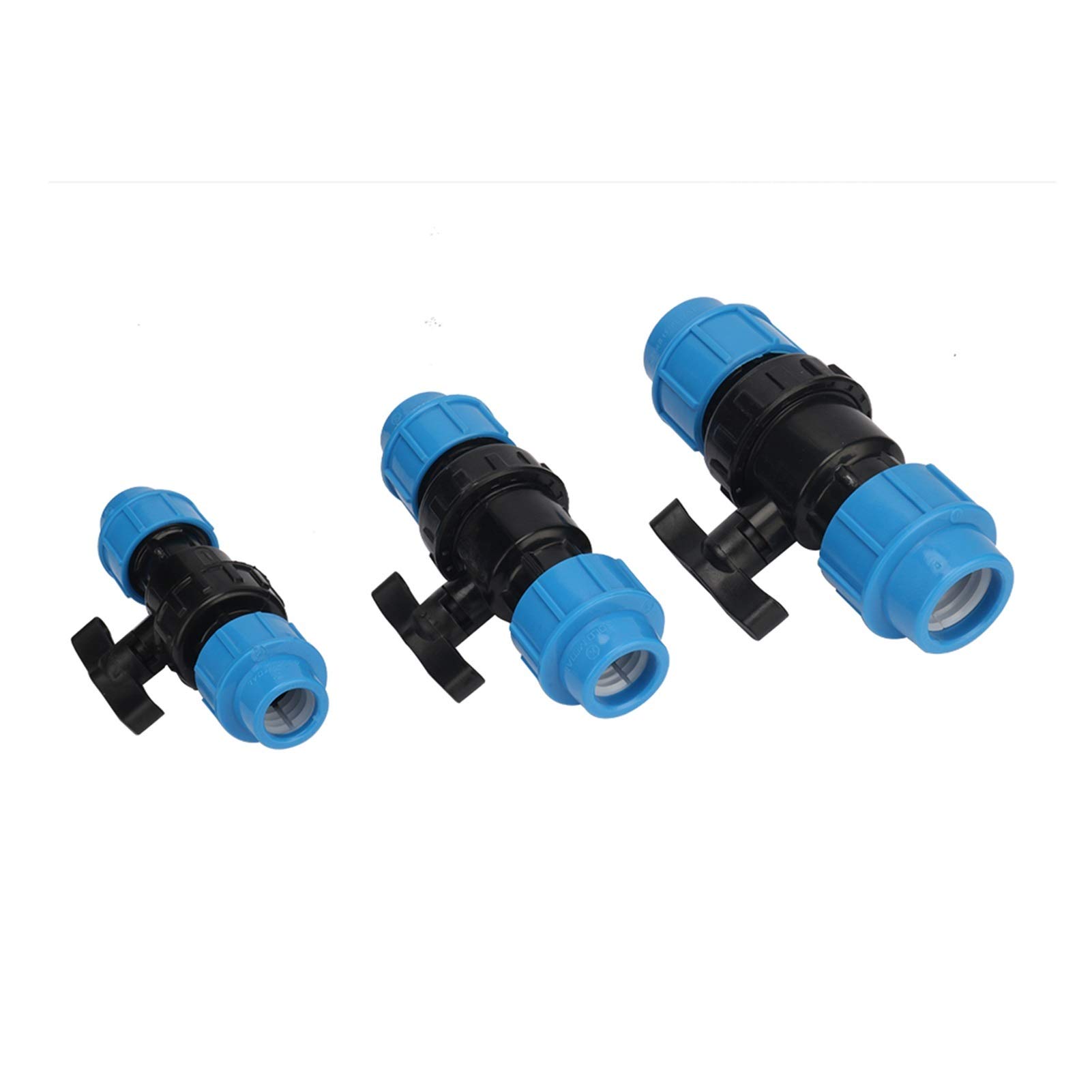 Válvula de bola Parada de agua fría y caliente 20 mm 25 mm 32 mm Interfaz de tubería Válvula de PE Decoración del hogar Accesorios de tuberías sanitarias Tubería de riego Interruptor de control de agu