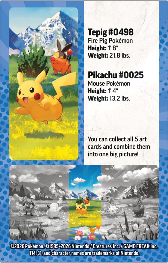 Amazon.com: Pokemon TCG: Mega Evolution—Ascended Heroes Mini Tin: Pikachu &  Tepig (1 Sticker Sheet, a Pokémon Art Card & 2 Booster Packs) : Toys & Games
