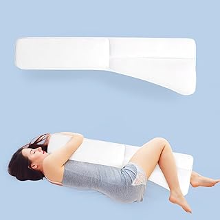 HOMBYS Knee Pillow for Side Sleeper with Cuddle Pillow, Hip Pain,Leg Pillows for Sleeping, Body Pillow for Adult-3" Thick Ergonomically Designed Pillow for Ankle, Hip,Leg Support-Cotton Shell