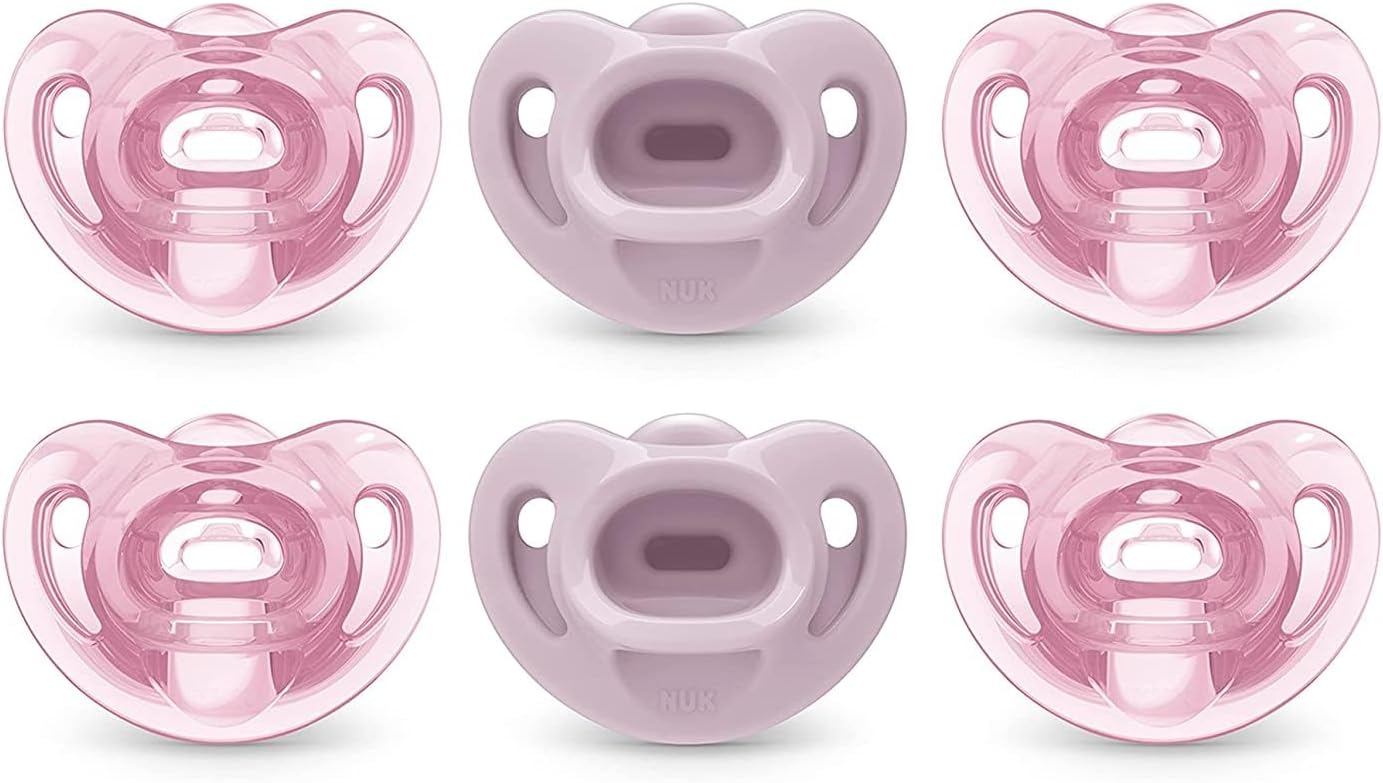 Comfy Pacifiers, 0-6 Months, 6 Count (Pack of 1)
