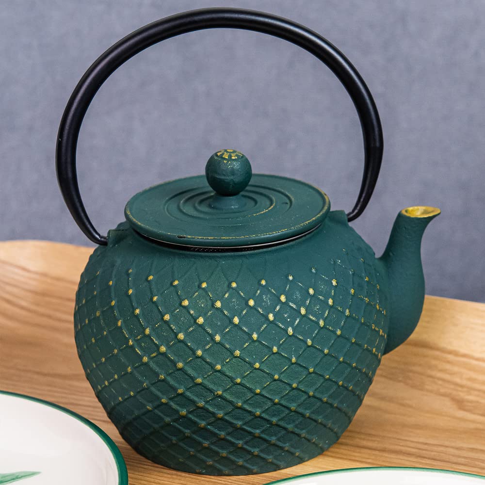 Table Passion - Tetera de hierro fundido shihiro 1,2 l verde