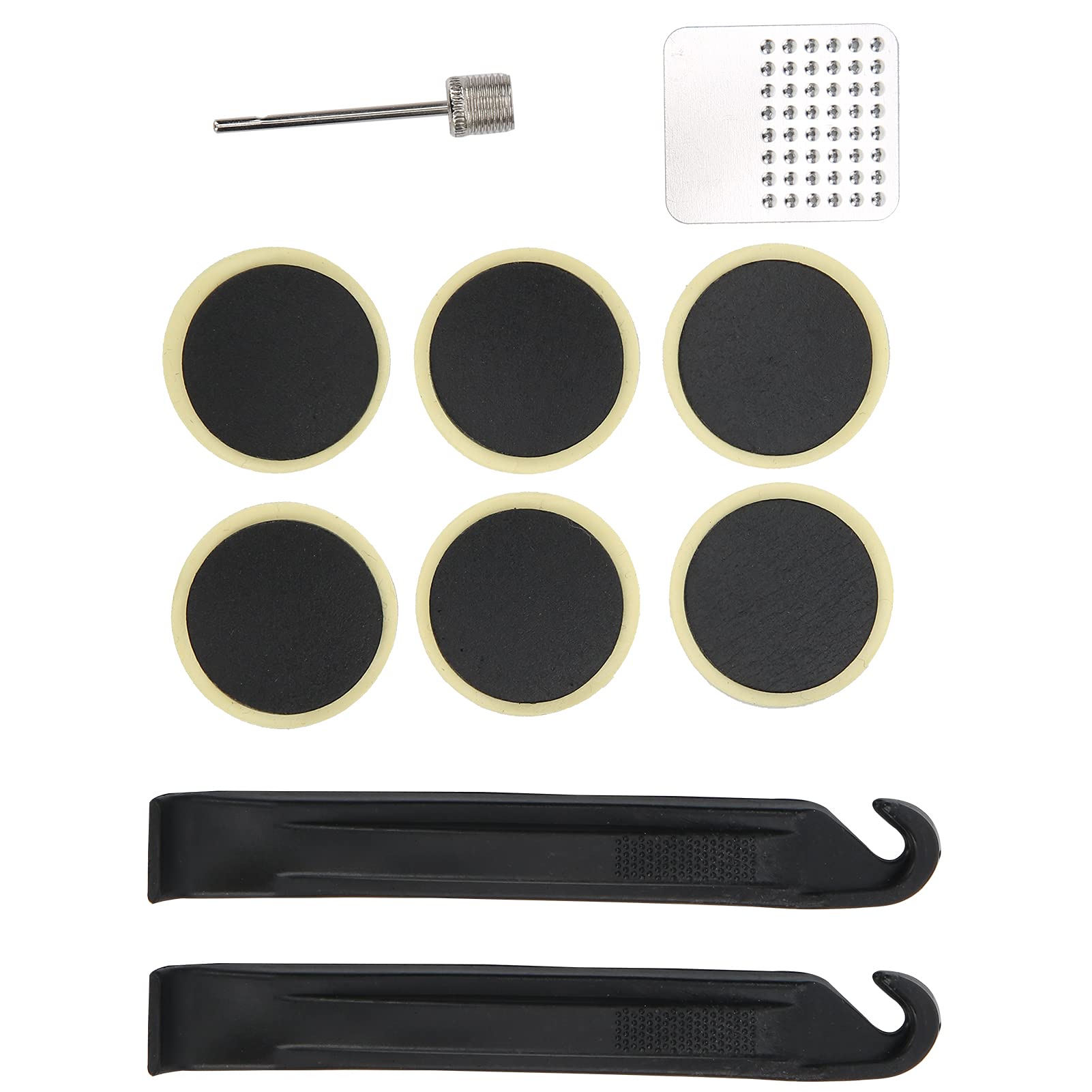 01 Tyre Glueless Patch, Small Lightweight Inner Tube Repair Kit Plastic+Steel for Fixed Gear Bikes for Repair Tool Kit