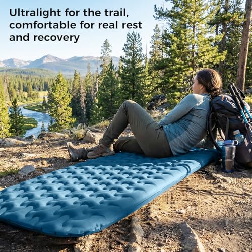 Image of ATEPA Self Inflating Sleeping Pad for Backpacking, 2.3 R-Value | 1.65lbs Ultralight, 3-Season Camping Mat, 1.2 inch Thick Insulated Foam, For Backpacking, Hiking, Trekking & Mountaineering