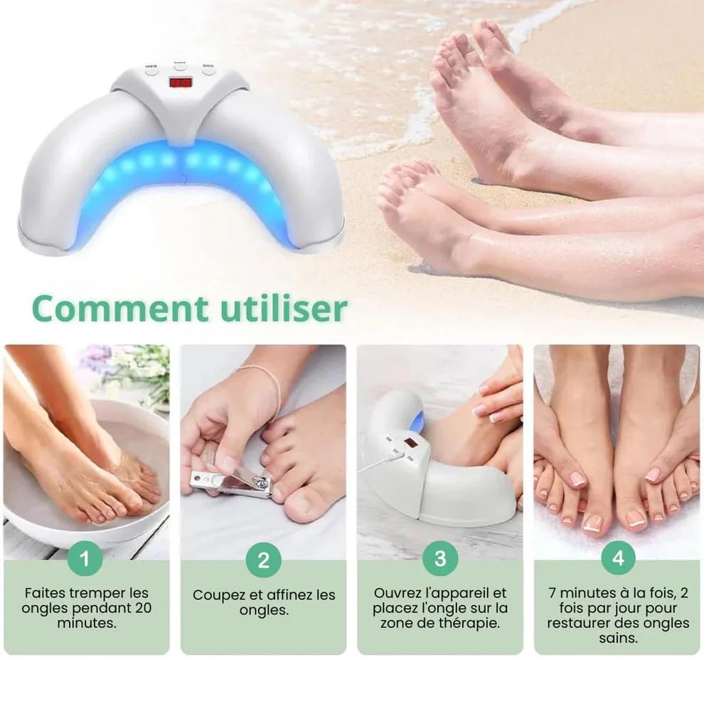 Dispositif UV mycoses Semello Blanc MycoClean pour purifier vos baskets
