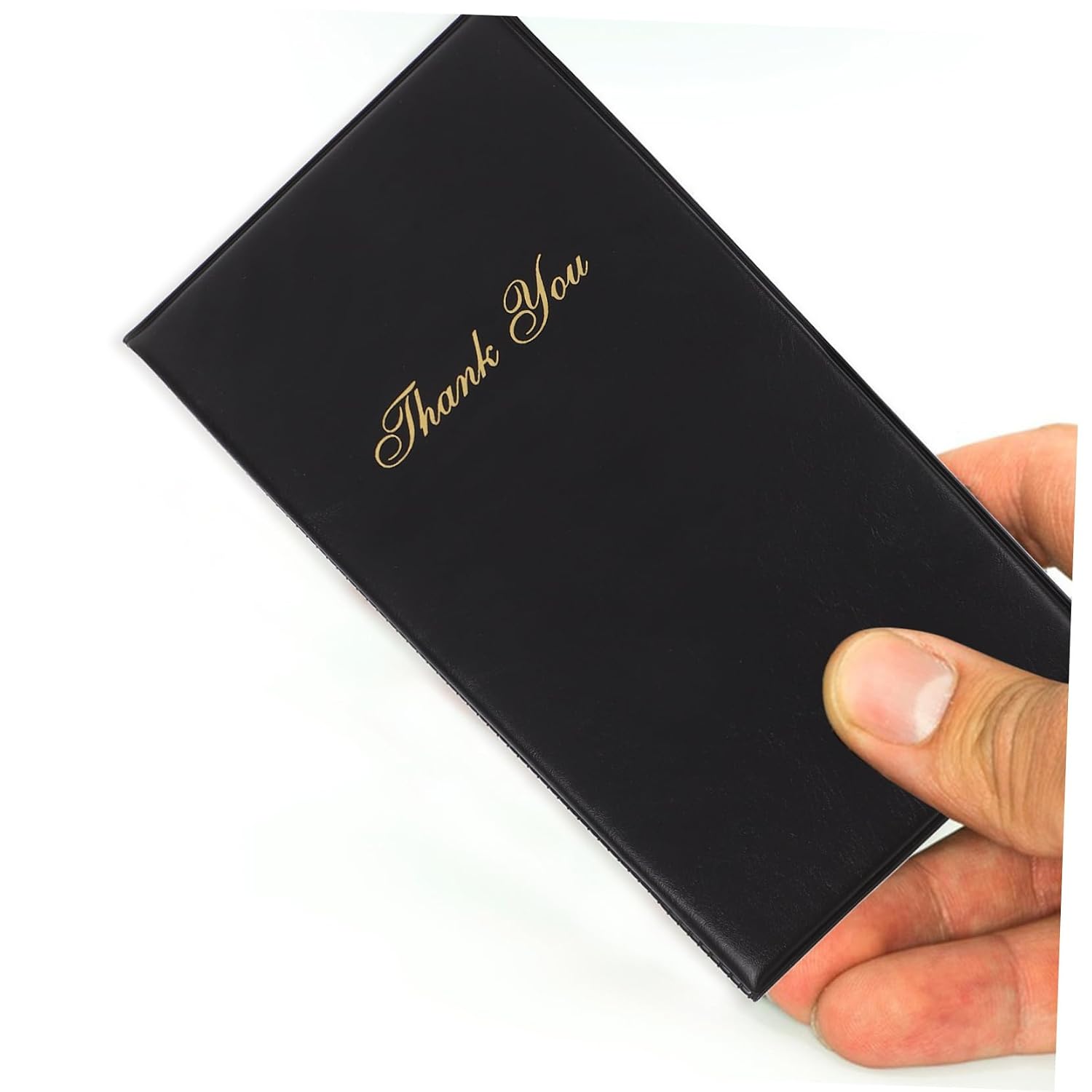 Cute Server Book Guest Check Card Holder Restaurant Bill Holder for Waitress 'Thank You' Note Crafted Cover