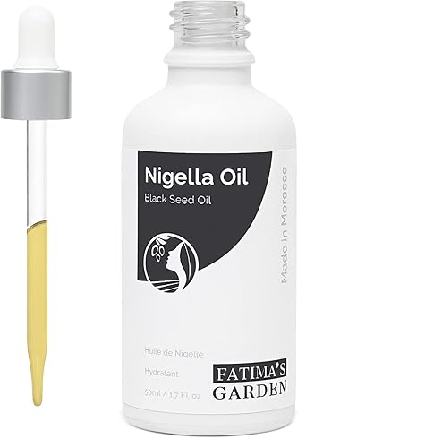 Fatima's Garden Aceite de semilla negra de comino negro para cara, cabello, cuerpo, uñas, hidratante natural prensado en frío, puro, virgen, hidrata