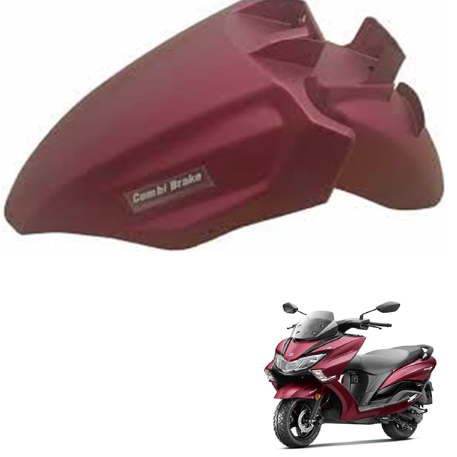 Bike Front 01-Mudguard/Mud Guard/Front Mudguard red 2 FM For burgman-image-10