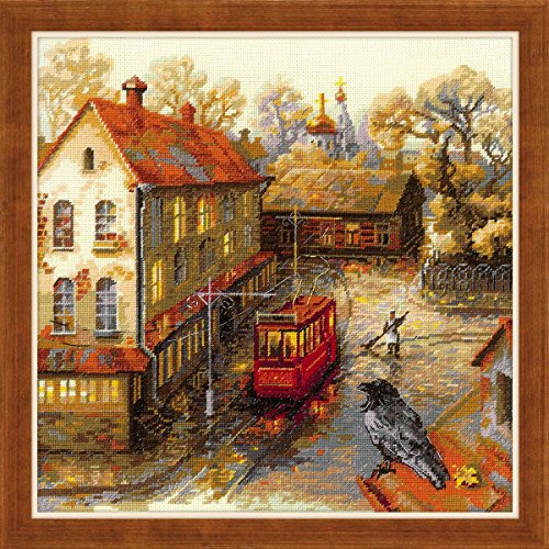 Riolis 1676 Warm Autumn - Counted Cross Stitch Kit - 11¾" X 11¾" Zweigart 18Ct. Beige Aida 27 Colors #TOP7