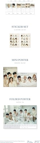 Miniatura 6 de Seguimiento acelerado Stray Kids 2024 Season's Greetings Día perfecto con paquete SKZ+Calendario de escritorio+Diario+Folleto+Tarjeta fotográfica