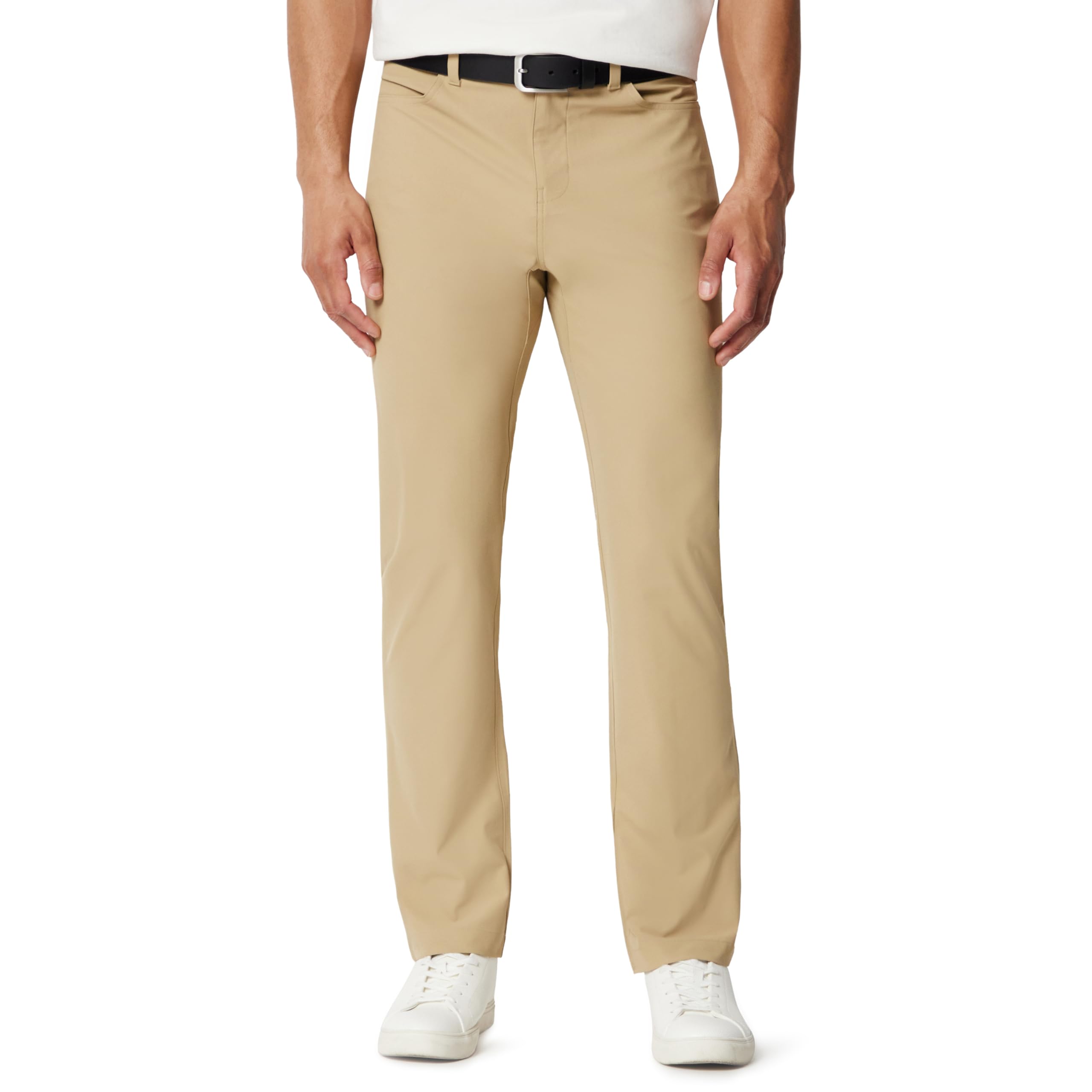 Amazon Essentials Men's Classic-Fit 5 Pocket Commuter Trousers, Khaki Tan, 32W / 34L