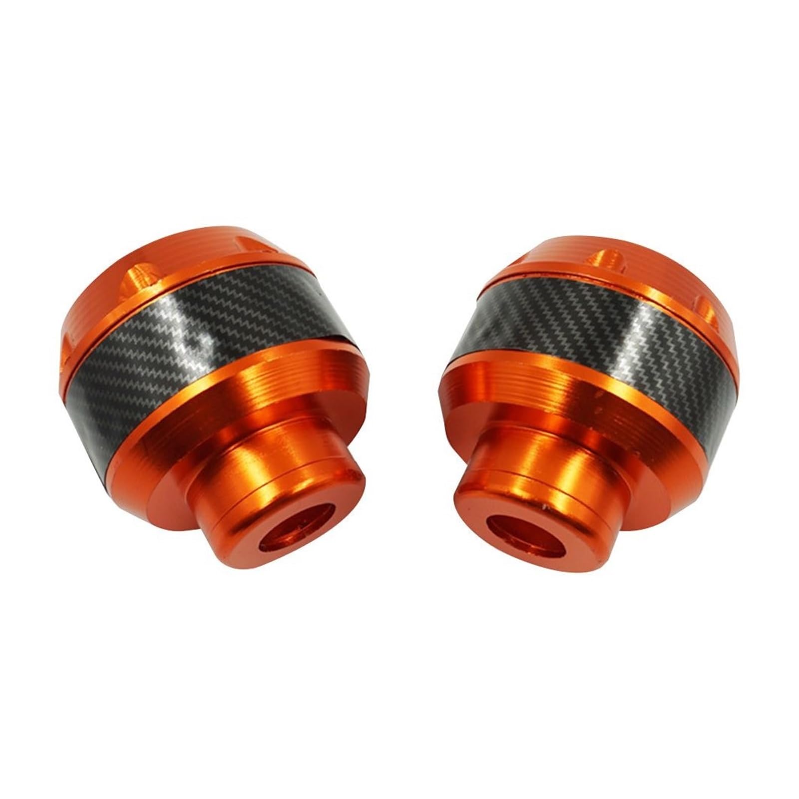 Copas deslizantes a prueba de golpes de aleación de aluminio para decoración, accesorios para patinetes eléctricos, protector anticolisión (naranja)