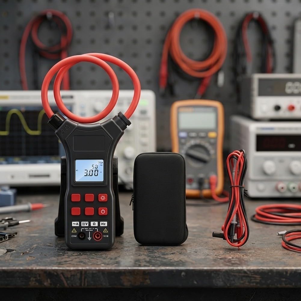 Multimètre numérique avec bobine flexible pour espaces restreints