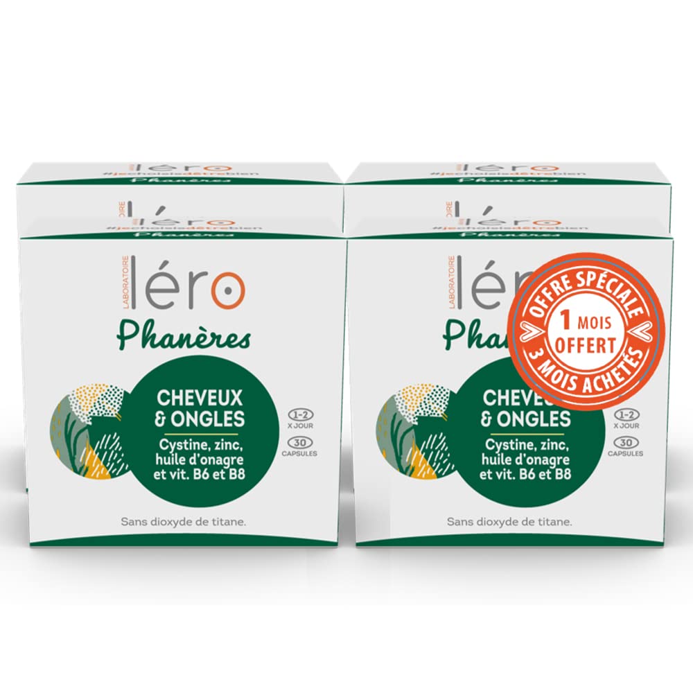 Léro Phanères Hair and Nails 90 Gel-Caps + 30 Gel-Caps Offered