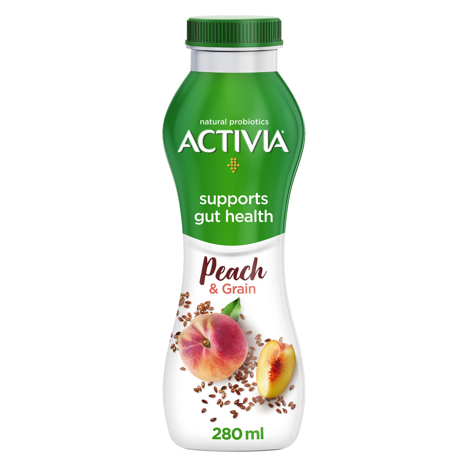 SAFI DANONE Activia Yoghurt Go Drinkable Peach & Grains 280ml