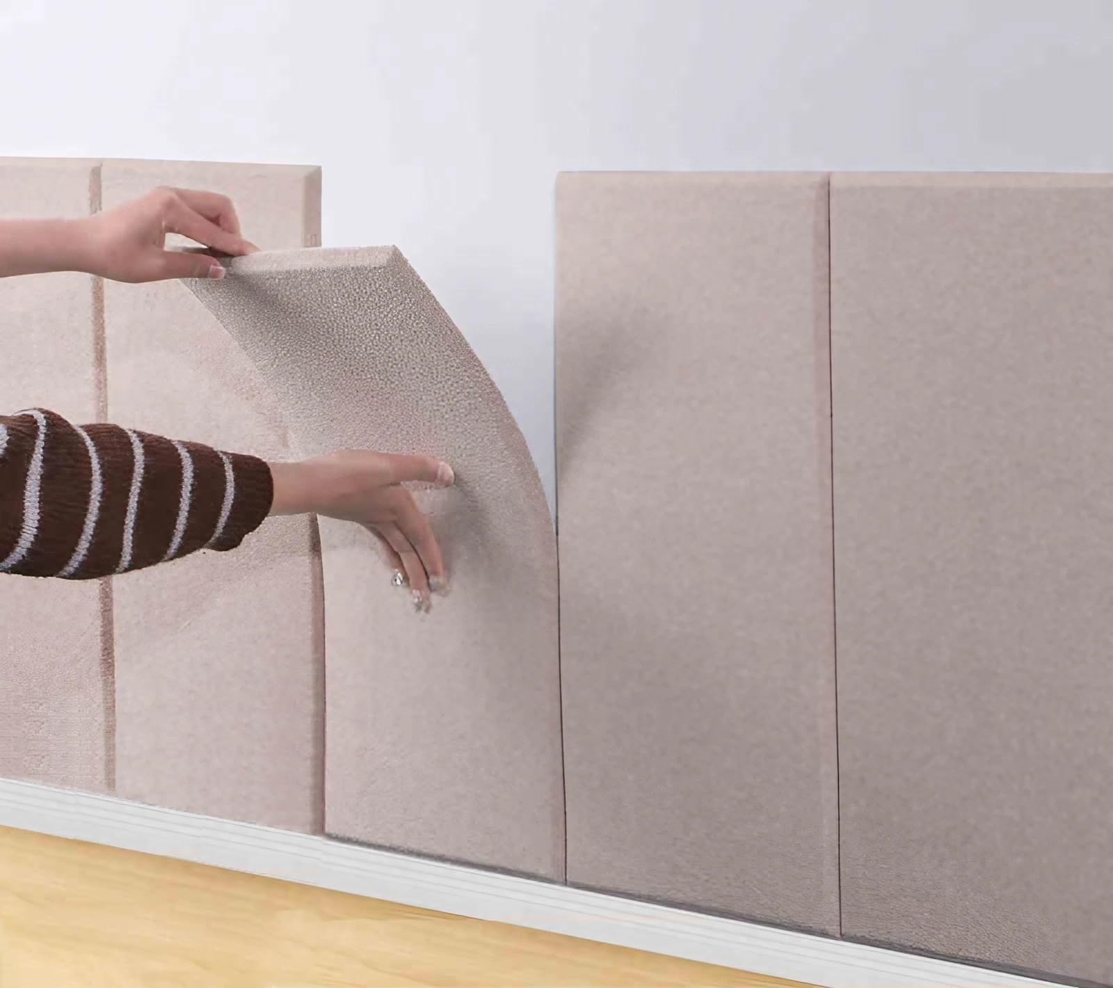 Acolchado de terciopelo insonorizado en paneles de pared acolchados 3D suaves