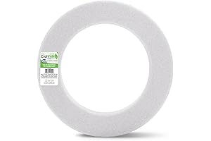 Floracraft 12" White Styrofoam Wreath