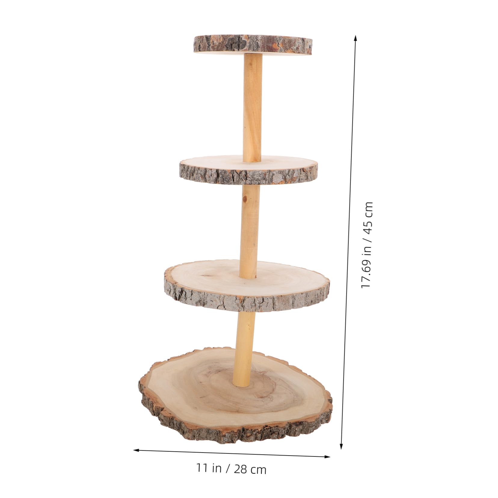 Soporte de Madera para Cupcakes de Expositor Rústico para Postres y Tartas Torre de Madera para Dulces Cafeterías y Panaderías Exhibidor Decorativo para Eventos y Restaurantes
