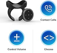 Vista 8 de UltraConnect - Botón de control inalámbrico Bluetooth multimedia con funcionalidad Selfie - Compatible con iPhone y Android - Perfecto para volante