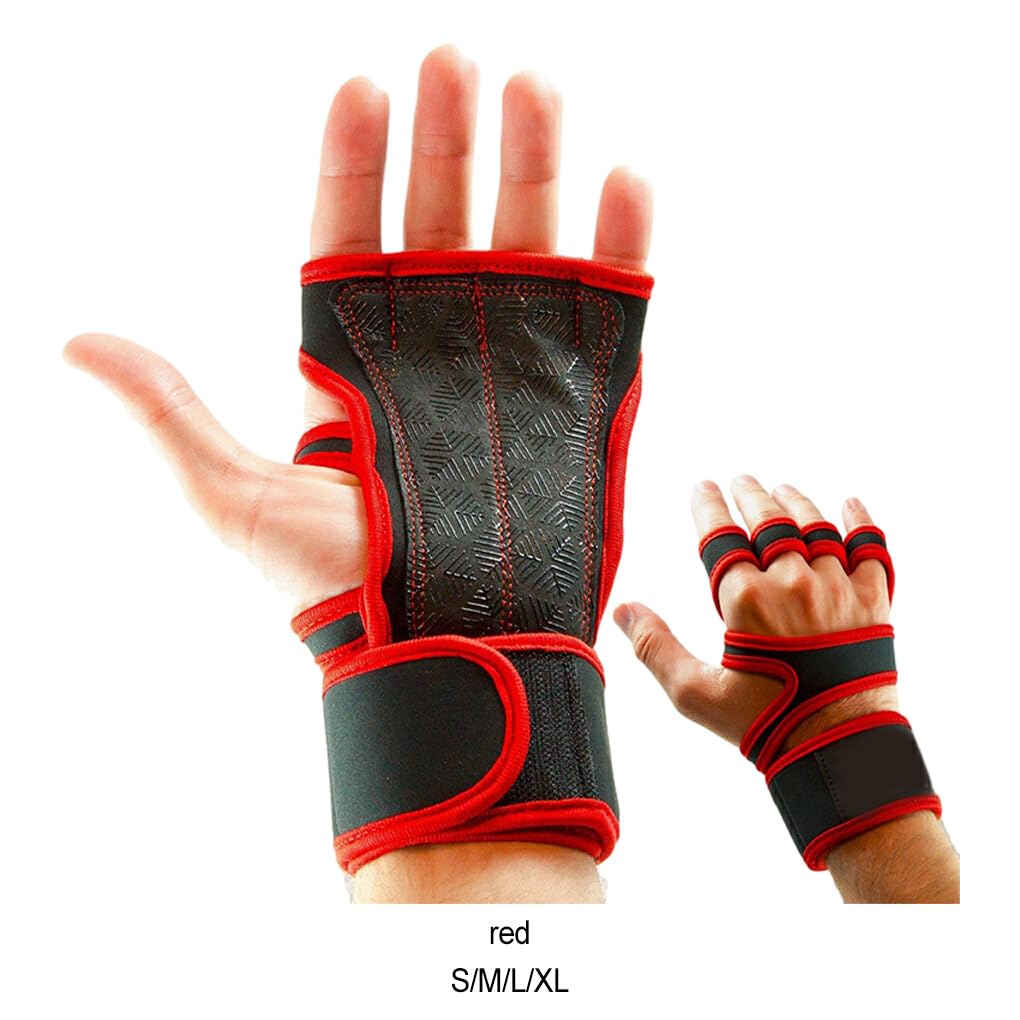 2 pezzi/set guanti per sollevamento pesi leggeri e confortevoli per guanti da palestra fitness in pelle multifunzionali traspiranti