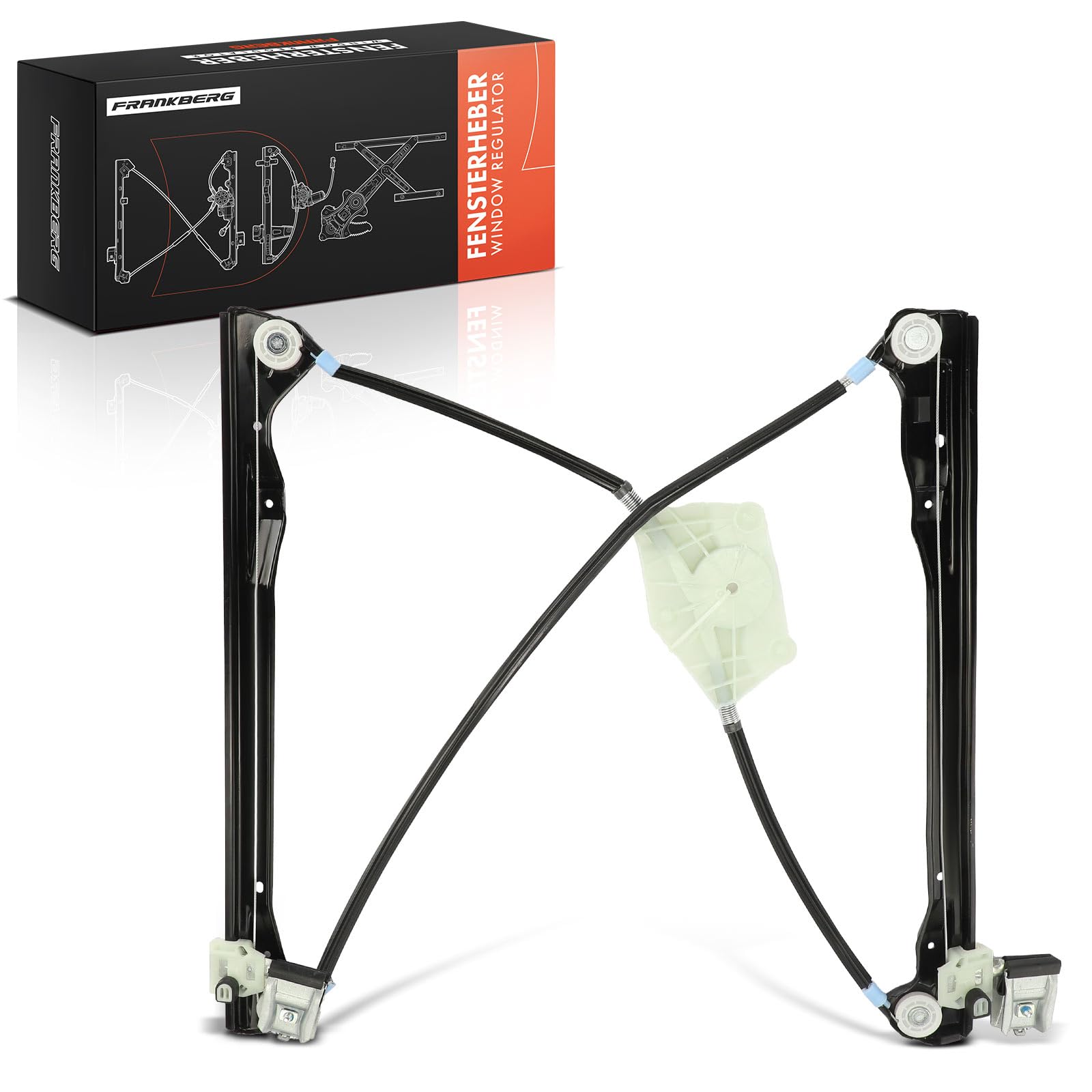 Frankberg Electric Window Regulator Front Right Compatible with Leon 1M1 Toledo II 1M2 Hatchback Saloon 1998-2006 1M0837462A