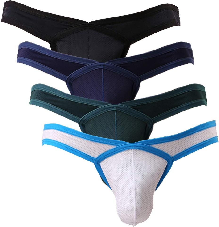 Mens Sexy Micro Mesh Briefs Soft Breathable Bulge Pouch Underwear