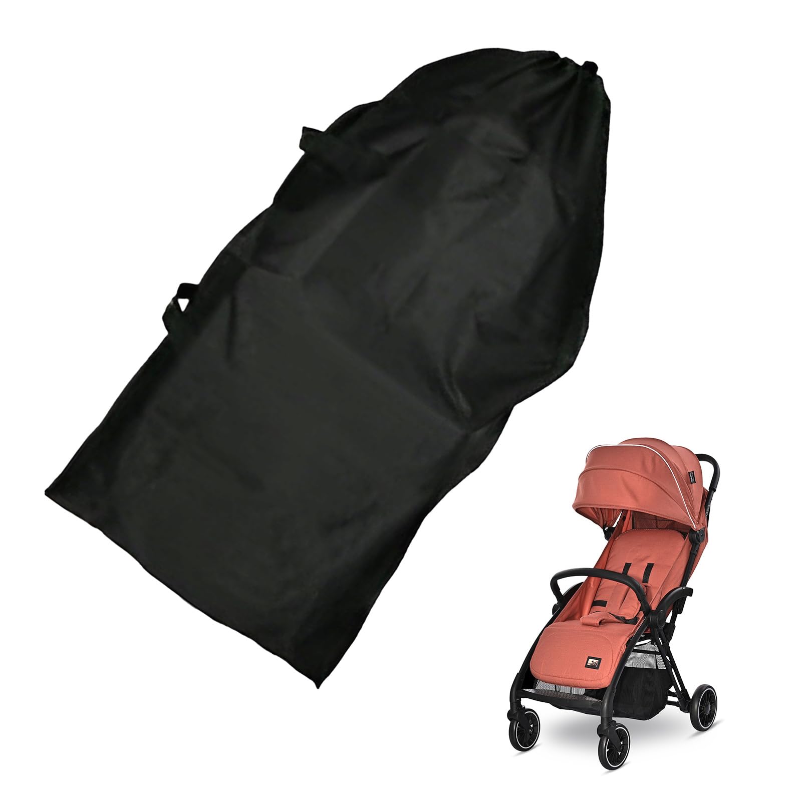 Jyinelx Stroller Bag for Airplane,44.88x19.69x12.99 in Large Capacity Pram Travel Bag